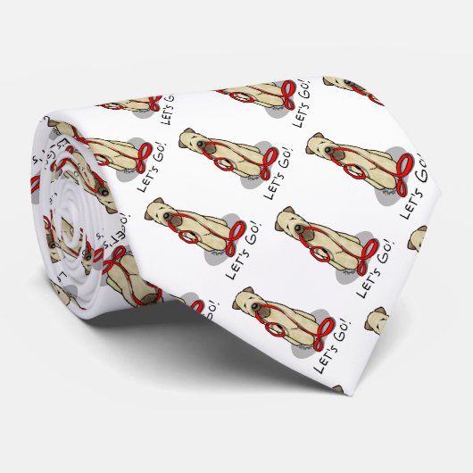 Lass uns gehen! Walk Wheaten Terrier Dog (Weizen 1 Krawatte (Gerollt)