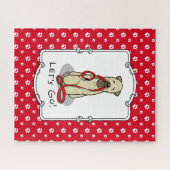 Lass uns gehen! Walk Wheaten Terrier Dog (Weizen 1 Puzzle (Horizontal)