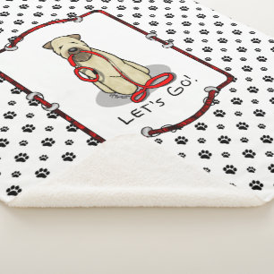 Lass uns gehen! Walk Wheaten Terrier Dog (Weizen 1 Sherpadecke