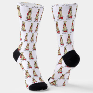 Lass uns gehen! Walk Wheaten Terrier Dog (Weizen 1 Socken
