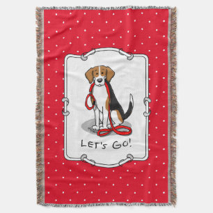 Lass uns gehen! (zu Fuß) Beagle Hund (Farbe 3) Nie Decke