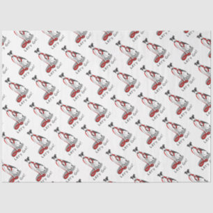 Lass uns gehen! (zu Fuß) Greyhound Hund (Schwarz-w Seidenpapier
