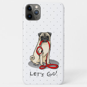 Lass uns gehen! (zu Fuß) Mops Hund (leicht gefaell Case-Mate iPhone Hülle