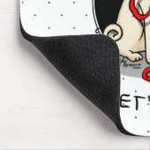 Lass uns gehen! (zu Fuß) Mops Hund (leicht gefaell Mousepad (Ecke)