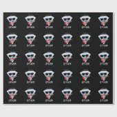 Lass uns Gem Funny Jewel Pun Dark BG Geschenkpapier (Flach)