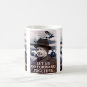 Lass uns gemeinsam nach vorne kaffeetasse (Mittel)