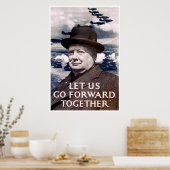 Lass uns gemeinsam vorwärts poster (Küche)