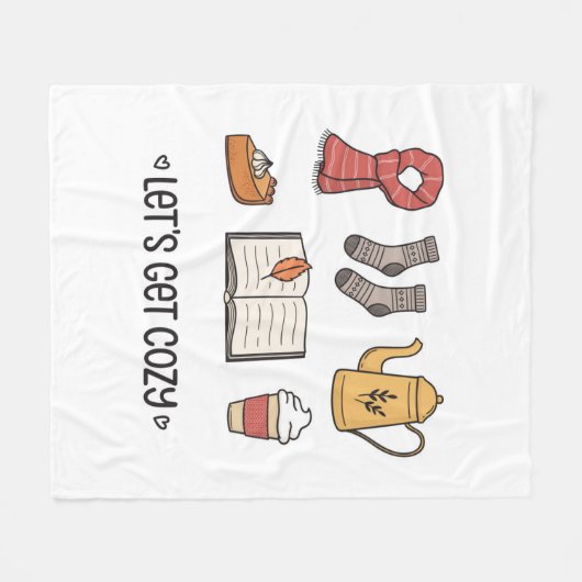 Lass uns gemütlich werden fleecedecke (Vorderseite (Horizontal))