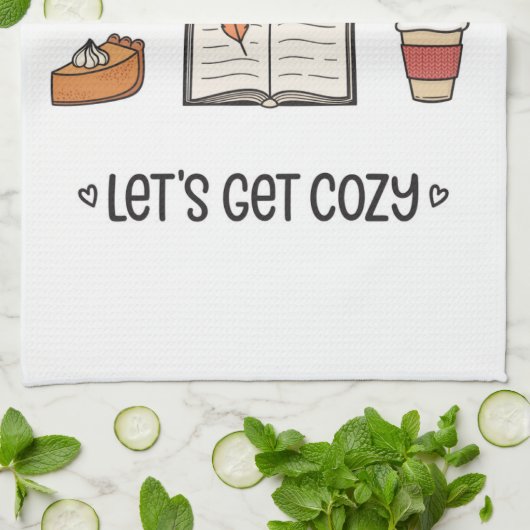 Lass uns gemütlich werden geschirrtuch (Gefaltet)