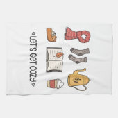 Lass uns gemütlich werden geschirrtuch (Horizontal)