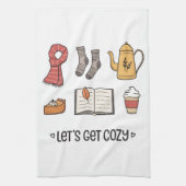 Lass uns gemütlich werden geschirrtuch (Vertikal)