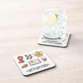 Lass uns gemütlich werden getränkeuntersetzer (Rechte Seite)