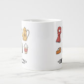 Lass uns gemütlich werden Jumbo-Tasse (Vorderseite)