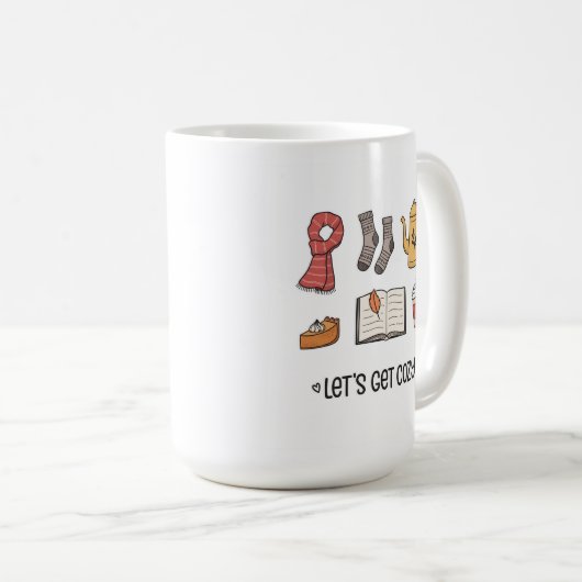 Lass uns gemütlich werden kaffeetasse (VorderseiteRechts)