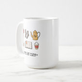 Lass uns gemütlich werden kaffeetasse (Vorderseite Links)