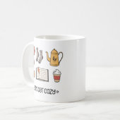 Lass uns gemütlich werden kaffeetasse (Vorderseite Links)