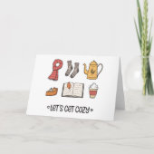 Lass uns gemütlich werden karte (Vorderseite)