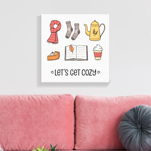 Lass uns gemütlich werden leinwanddruck (Insitu (Wohnzimmer))