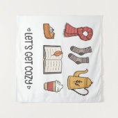 Lass uns gemütlich werden wandteppich (Vorderseite (Horizontal))