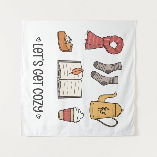 Lass uns gemütlich werden wandteppich (Vorderseite (Horizontal))