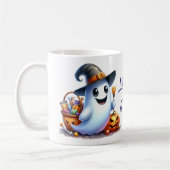 Lass uns Ghouls gehen, 2 Niedliches Ghost-Hallowee Kaffeetasse (Links)
