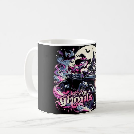 Lass uns Ghouls gehen Kaffeetasse (Vorderseite Links)