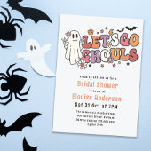 Lass uns Ghouls Halloween-Brautparty gehen Einladung