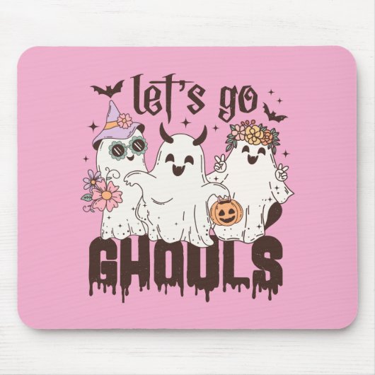 Lass uns Ghouls Halloween gehen Mousepad (Vorne)