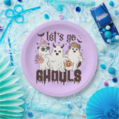 Lass uns Ghouls Halloween gehen Pappteller (Party)