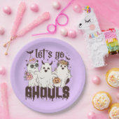 Lass uns Ghouls Halloween gehen Pappteller (Party)