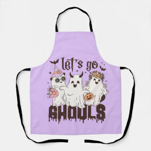 Lass uns Ghouls Halloween gehen Schürze