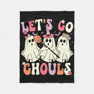 Lass uns Ghouls Halloween Ghost Kostüm Retro Groo Fleecedecke