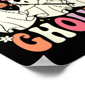 Lass uns Ghouls Halloween Ghost Kostüm Retro Groo  Poster (Ecke)