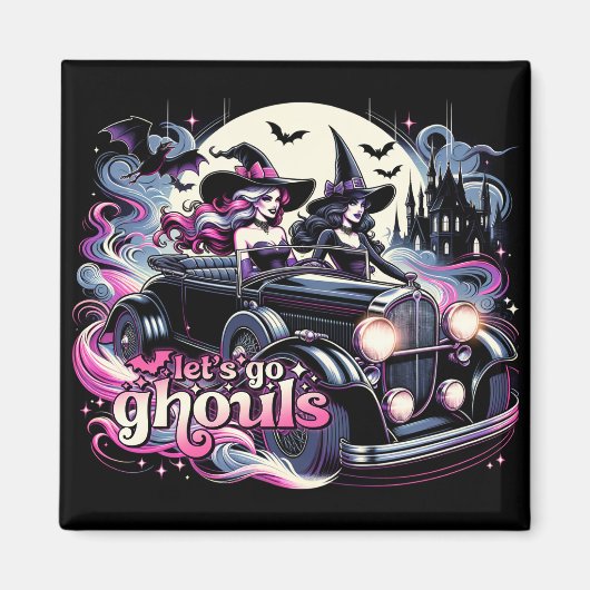 Lass uns Ghouls Kühlschrank Magnet gehen (Vorne)