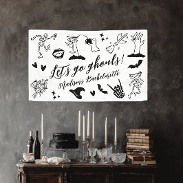 Lass uns Ghouls Spooky Whimsical Bachelorette gehe Banner