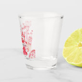 Lass uns Girls Cowgirl gehen Last Rodeo Bacheloret Schnapsglas (Rechts)