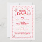 Lass uns Girls Cowgirl Red Bachelorette gehen Einladung (Rückseite)