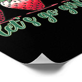 Lass uns Girls Junggeselinnen-Abschied Erdbeeren W Poster (Ecke)