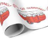 Lass uns Glamping machen Geschenkpapier (Rolleneckpunkt)