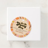 Lass uns Groovy Retro Baby Dusche holen Geschenkanhänger (Beispiel)