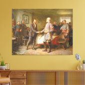 Lass uns haben Frieden von Jean Leon Gerome Ferris Leinwanddruck (Insitu (Wohnzimmer))