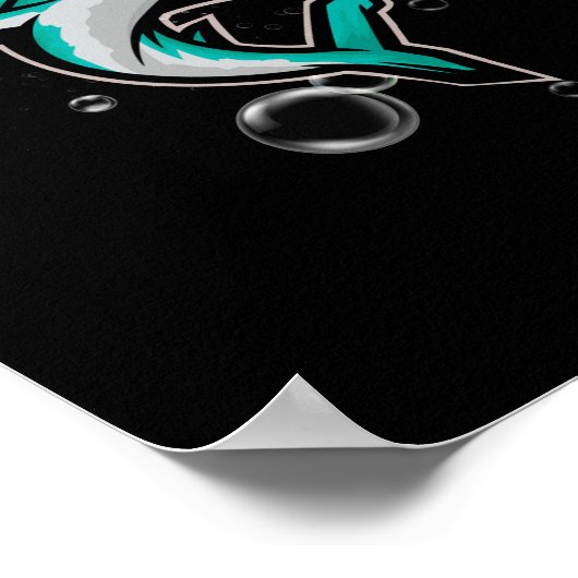 Lass uns Hammered Funny Hammerhead Shark holen Poster (Ecke)