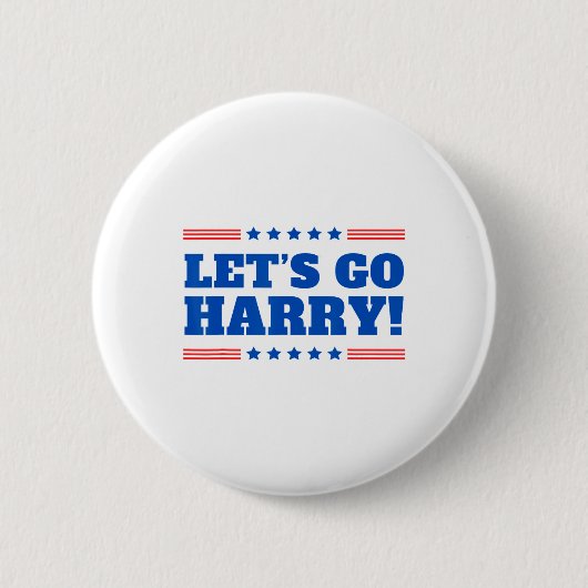 Lass uns Harry gehen - du stimmst heute Witz 2 für Button (Vorderseite)