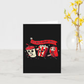 Lass uns Horror Filme Spaß Halloween Kostüm Ho seh Karte (Gelbe Blume)