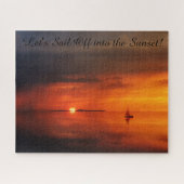 Lass uns in den Sonnenuntergang segeln Puzzle (Horizontal)