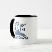 Lass uns in die Berge gehen Tasse (Vorderseite Links)
