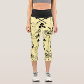 Lass uns ins Camping gehen Capri Leggings (Vorderseite)