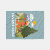 Lass uns ins Camping gehen! Fleecedecke (Vorderseite (Horizontal))