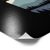 Lass uns ins Camping gehen, ins Lager gehen Fotodruck (Ecke)