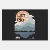 Lass uns ins Camping gehen, ins Lager gehen Geschenkpapier Set (Vorderseite)